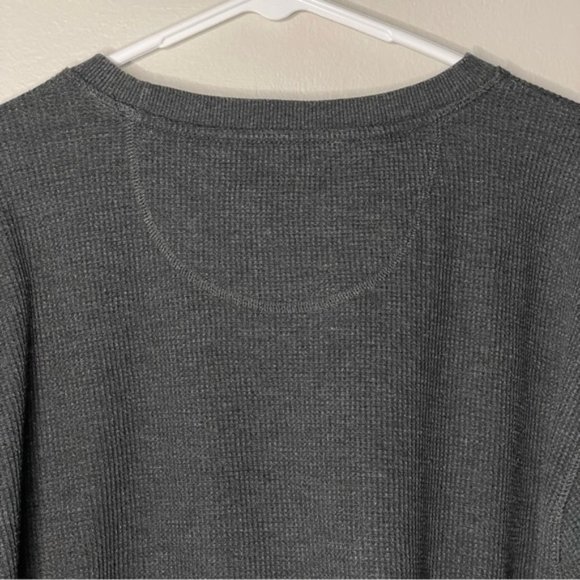 Men’s Black Heather Member’s Mark Soft Wash Thermal Top | Size XXL - Picture 4 of 7
